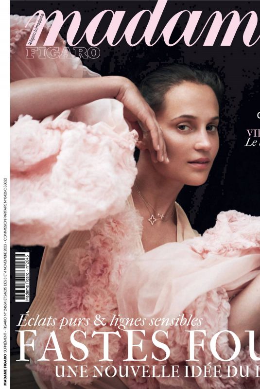 ALICIA VIKANDER in Madame Figaro, November 2023