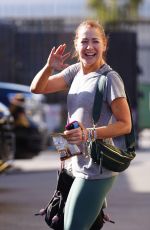 ALYSON HANNIGAN Arrives at Dancing With The Stars Rehearsals in Los Angeles 11/24/2023