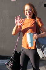 ALYSON HANNIGAN Leaves DWTS Rehearsals in Los Angeles 1/26/2023
