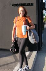 ALYSON HANNIGAN Leaves DWTS Rehearsals in Los Angeles 1/26/2023