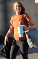 ALYSON HANNIGAN Leaves DWTS Rehearsals in Los Angeles 1/26/2023