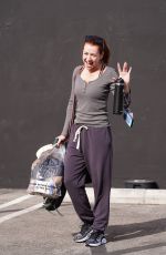 ALYSON HANNIGAN Outside Dancing With The Stars Studio in Hollywood 11/27/2023