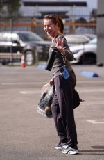 ALYSON HANNIGAN Outside Dancing With The Stars Studio in Hollywood 11/27/2023