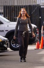 ALYSON HANNIGAN Outside Dancing With The Stars Studio in Hollywood 11/27/2023