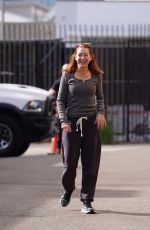ALYSON HANNIGAN Outside Dancing With The Stars Studio in Hollywood 11/27/2023