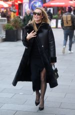 AMANDA HOLDEN Leaves Global Radio Studios in London 11/15/2023