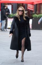 AMANDA HOLDEN Leaves Global Radio Studios in London 11/15/2023