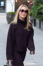 AMANDA HOLDEN Leaves Global Radio Studios in London 11/20/2023