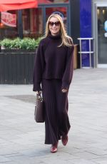 AMANDA HOLDEN Leaves Global Radio Studios in London 11/20/2023