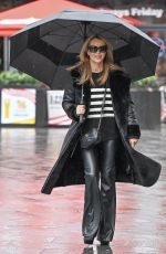 AMANDA HOLDEN Leaves Global Studios Heart Breakfast Show in London 11/10/2023