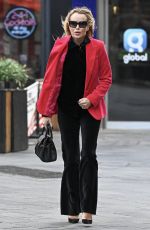 AMANDA HOLDEN Leaves Global Studios Heart Breakfast Show in London 11/24/2023