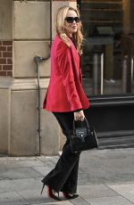 AMANDA HOLDEN Leaves Global Studios Heart Breakfast Show in London 11/24/2023
