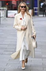 AMANDA HOLDEN Leaves Heart Breakfast Show at Global Studios in London 11/07/2023