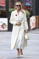 AMANDA HOLDEN Leaves Heart Breakfast Show at Global Studios in London 11/07/2023