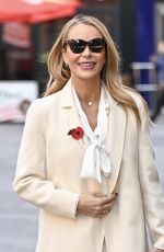 AMANDA HOLDEN Leaves Heart Breakfast Show at Global Studios in London 11/07/2023