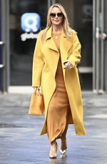 AMANDA HOLDEN Leaves Heart Breakfast Show in London 11/27/2023