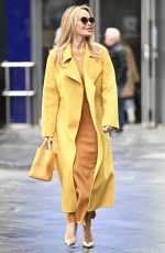 AMANDA HOLDEN Leaves Heart Breakfast Show in London 11/27/2023