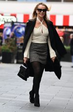 AMANDA HOLDEN Leaves Heart FM Radio Station in London 11/23/2023