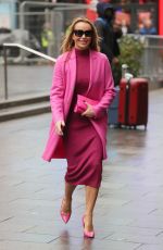 AMANDA HOLDEN Leaves Heart Radio in London 11/16/2023