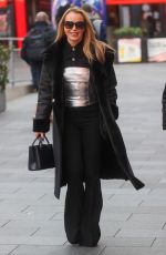 AMANDA HOLDEN Leaves Heart Radio in London 11/29/2023