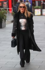 AMANDA HOLDEN Leaves Heart Radio in London 11/29/2023
