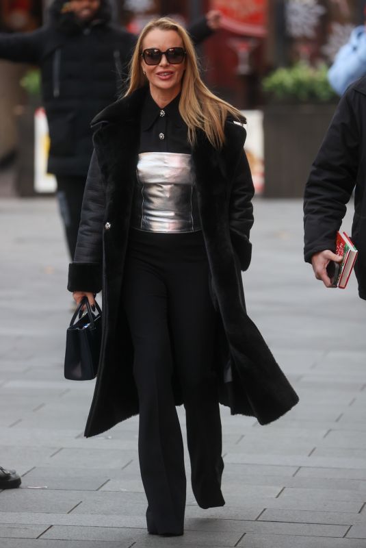 AMANDA HOLDEN Leaves Heart Radio in London 11/29/2023