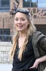 AMBER HEARD Out on Halloween in Madrid 10/31/2023