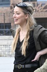 AMBER HEARD Out on Halloween in Madrid 10/31/2023