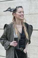 AMBER HEARD Out on Halloween in Madrid 10/31/2023