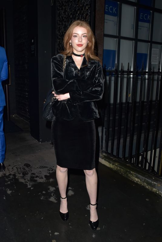 AMELIA GETHING Arrives at Joshua Kane Cat Walk Show in London 11/16/2023