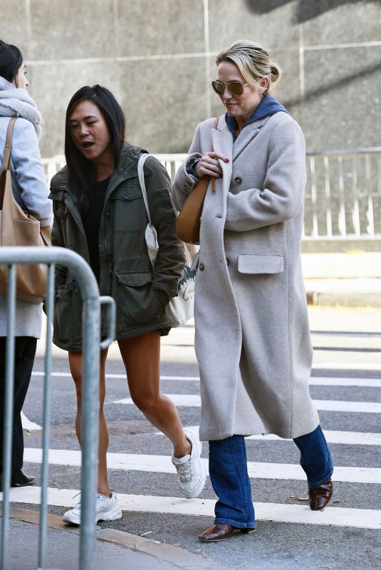 AMY ROBACH Out with a Friend in New York 10/31/2023