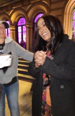 ANGELA BASSETT Greeting Fans After Performance of Hell
