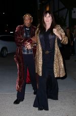 ANJELICA HUSTON Arrives at Joni Mitchell