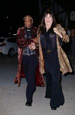 ANJELICA HUSTON Arrives at Joni Mitchell