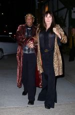 ANJELICA HUSTON Arrives at Joni Mitchell