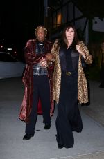 ANJELICA HUSTON Arrives at Joni Mitchell