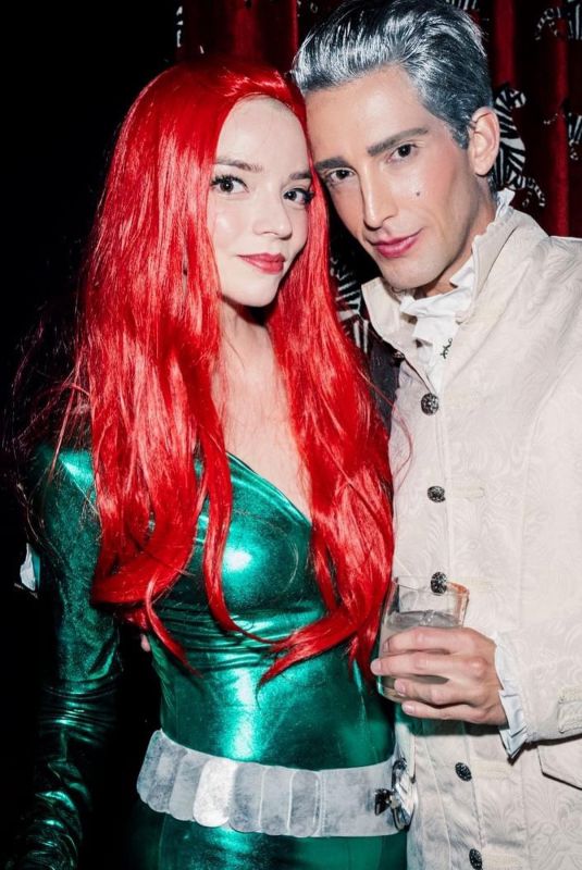ANYA TAYLOR-JOY at Ivy Getty’s Halloween Party in New York 10/31/2023