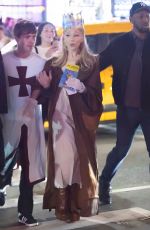 ARIANA GRANDE Leaves First Performance Broadway Show Spamalot 10/31/2023