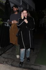 ASHLEY BENSON and Brandon Davis Out for Dinner Date at Giorgio Baldi in Santa Monica 11/17/2023