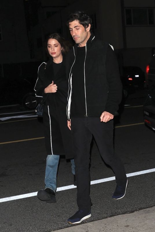 ASHLEY BENSON and Brandon Davis Out for Dinner Date at Giorgio Baldi in Santa Monica 11/17/2023