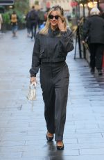 ASHLEY ROBERTS Arrives at Heart Radio in London 11/09/2023