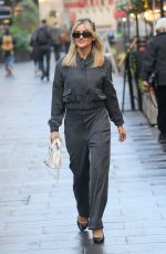 ASHLEY ROBERTS Arrives at Heart Radio in London 11/09/2023