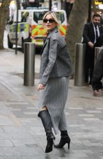 ASHLEY ROBERTS Leaves Global Radio Studios in London 11/16/2023