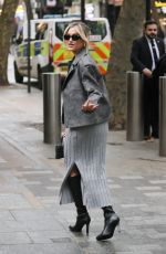 ASHLEY ROBERTS Leaves Global Radio Studios in London 11/16/2023