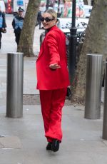 ASHLEY ROBERTS Leaves Global Radio Studios in London 11/20/2023