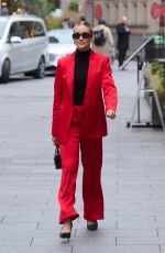 ASHLEY ROBERTS Leaves Global Radio Studios in London 11/20/2023
