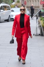 ASHLEY ROBERTS Leaves Global Radio Studios in London 11/20/2023