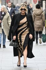 ASHLEY ROBERTS Leaves Global Studios Heart Breakfast Show in London 11/24/2023