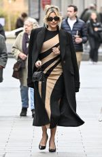 ASHLEY ROBERTS Leaves Global Studios Heart Breakfast Show in London 11/24/2023