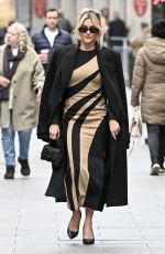 ASHLEY ROBERTS Leaves Global Studios Heart Breakfast Show in London 11/24/2023
